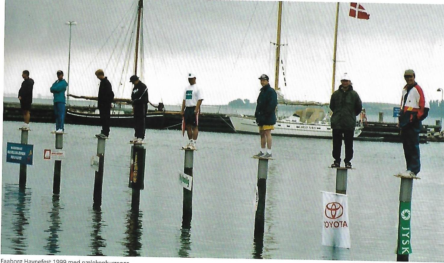Faaborg Havnefest 1999 pælekonkurrence